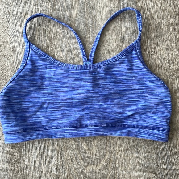 Blue space dye, flow Y bra with mesh back - Picture 1 of 5